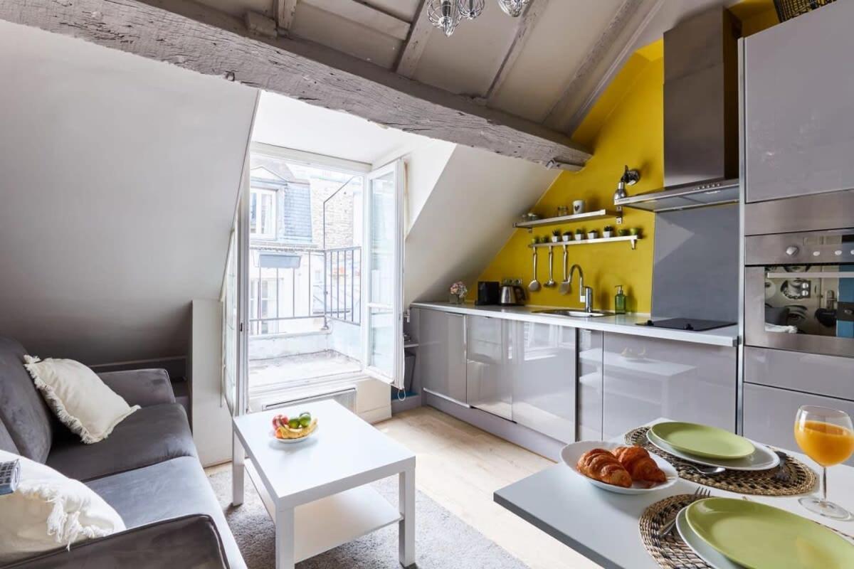 Vosges 1Br Cozy Apartment Paris Exterior photo